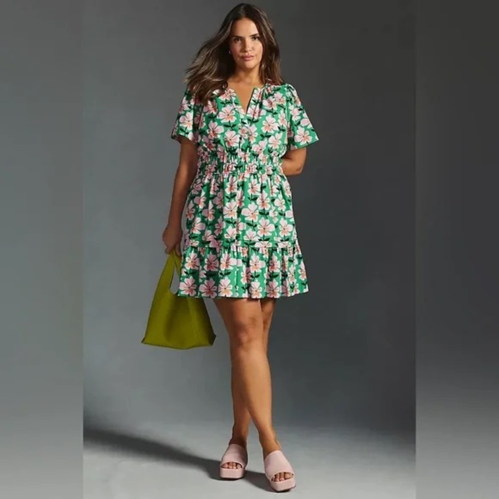 Anthropologie Maeve Somerset Short Dress 1X plus.
